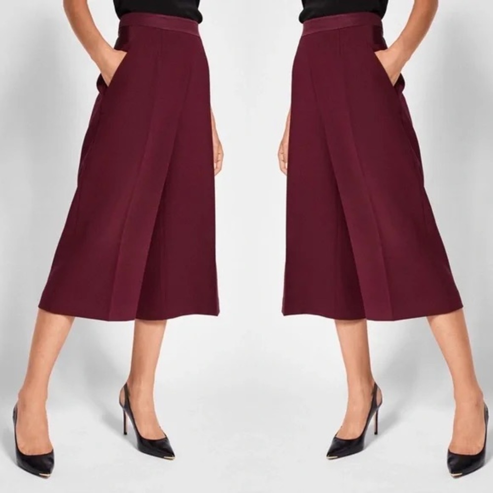 Ted Baker Burgundy Cropped Pants